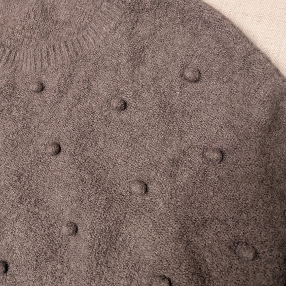 Madewell Bobble Pullover Sweater in Merino Wool Blend - Brown - Small - Picture 5 of 10